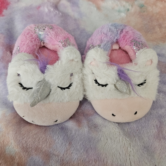 Carter's Other - Carter's Size 4 Toddler Unicorn Plush Slippers